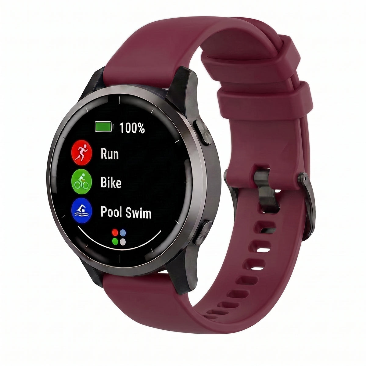 Tramo Bracelet silicone texturé à dégagement rapide
