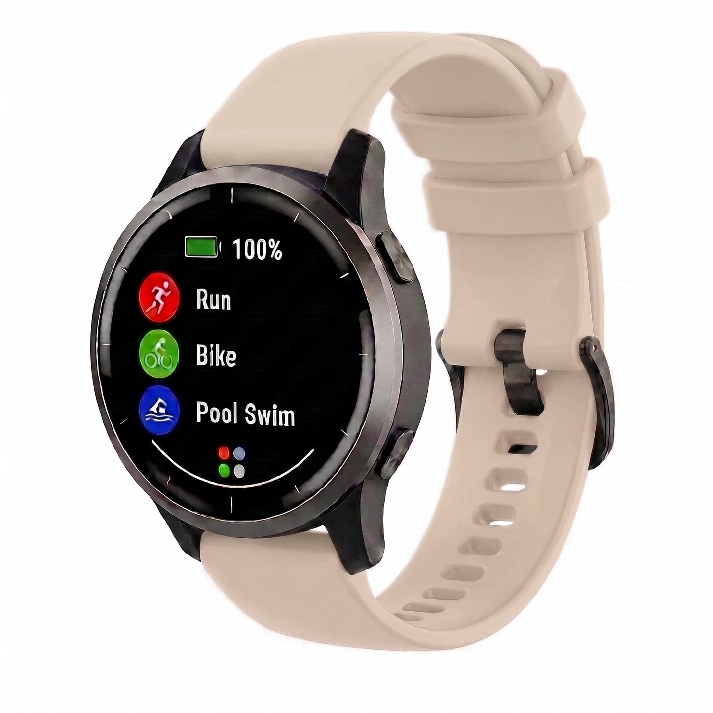 Tramo Bracelet silicone texturé à dégagement rapide